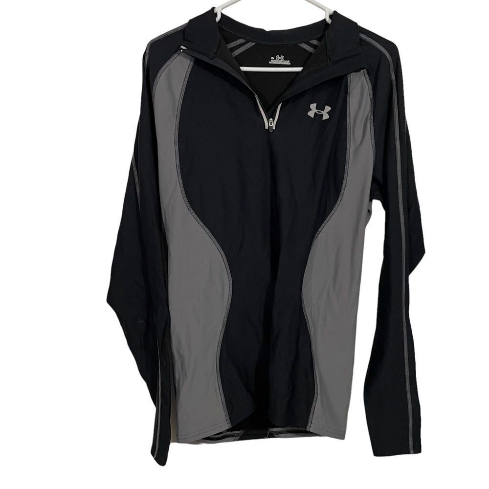 Under Armour Black Quarter Zip Athletic Sweatshirt